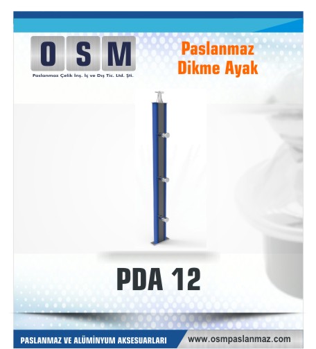 PASLANMAZ DİKME AYAK PDA 012