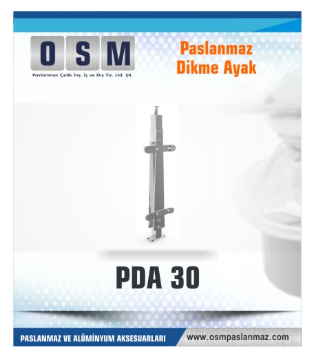 PASLANMAZ DİKME AYAK PDA 030