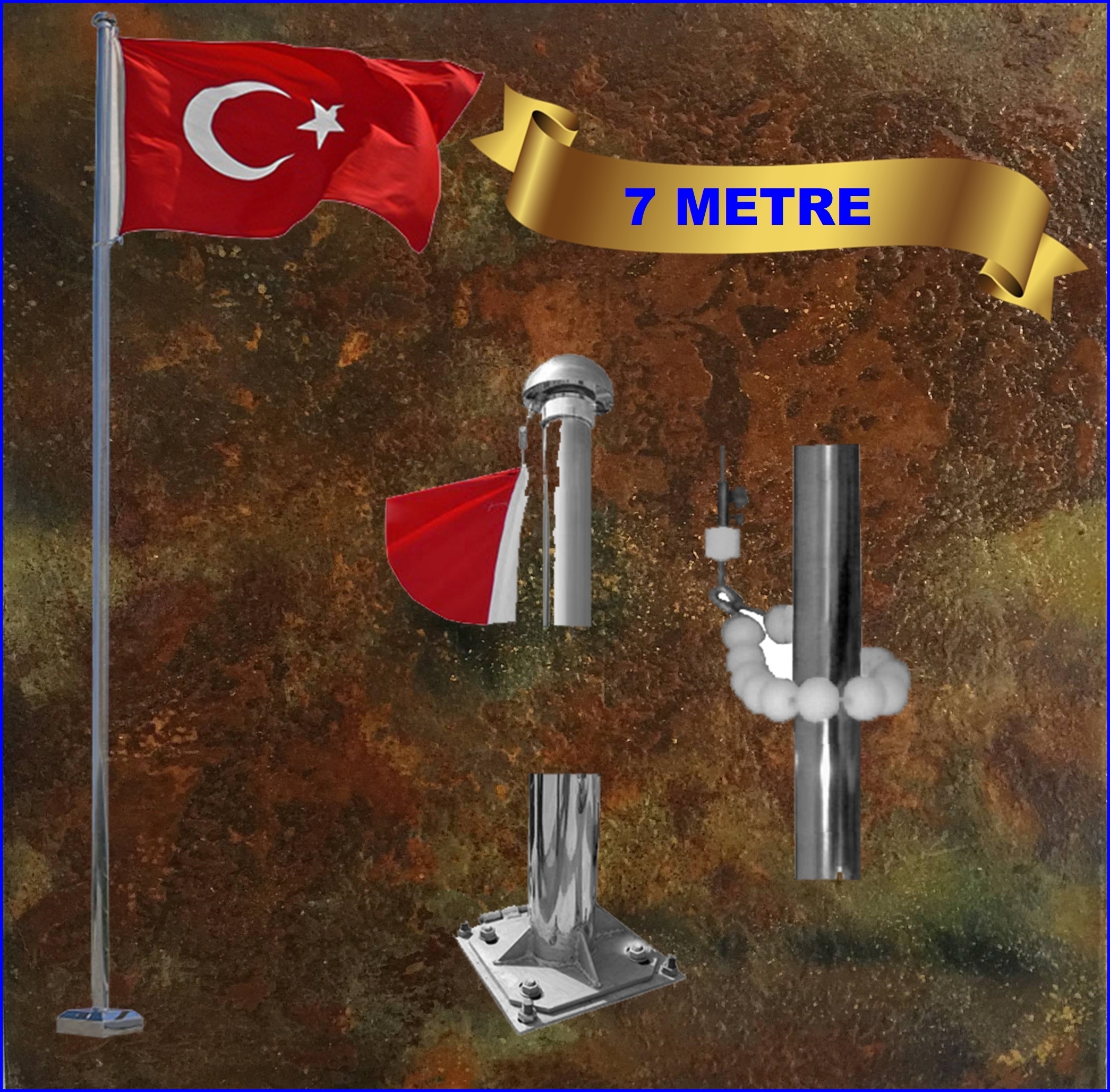 Bayrak direği 7 mt